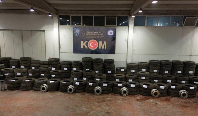 Denizli’de piyasa değeri 3 milyon TL olan kaçak mala el konuldu