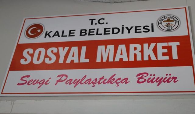 Kale Belediyesinden ihtiyaç sahibi vatandaşlara Sosyal Market desteği