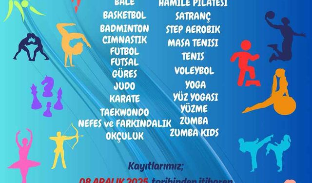Büyükşehir’in yeni dönem spor kursu kayıtları başlıyor