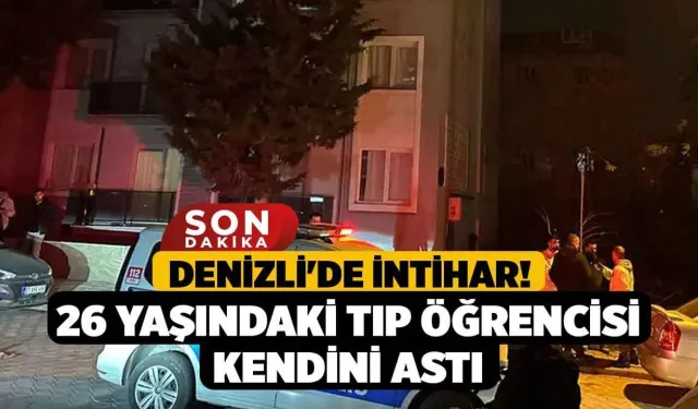 Denizli 'de  Tıp  Ögrencisi  kendini  astı