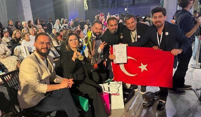 Denizlili kadın kuaför Asian Global Cup 2025 birincisi oldu