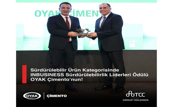OYAK Çimento’ya “Sürdürülebilirlik Liderleri” Ödülü
