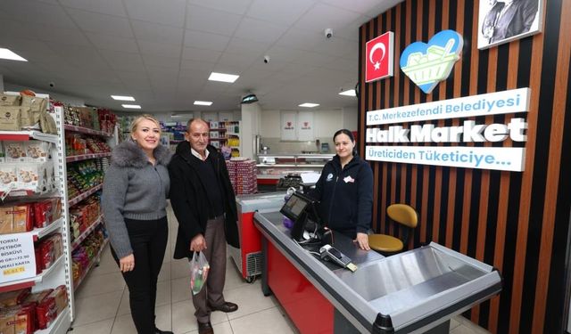 Merkezefendi Halk Şarküteri vatandaşlara uygun fiyatlı süt ürünleri sunuyor