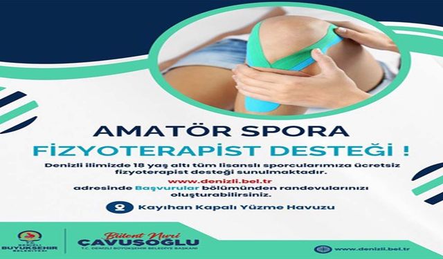 Amatör sporculara Büyükşehir’den fizyoterapist desteği