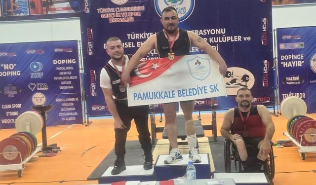 Denizli'li halterci Hakan Dağ Türkiye şampiyonu