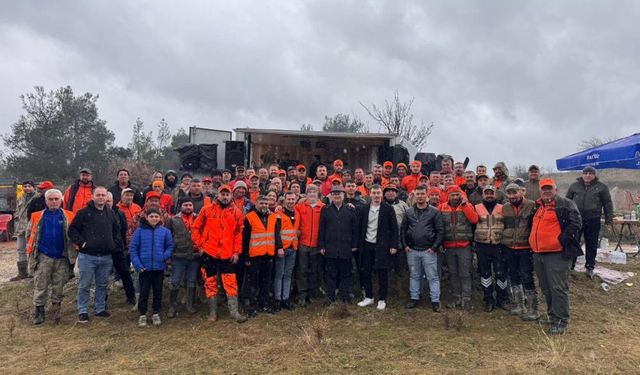 Buldan’da düzenlenen resmi avda 56 yaban domuzu avlandı