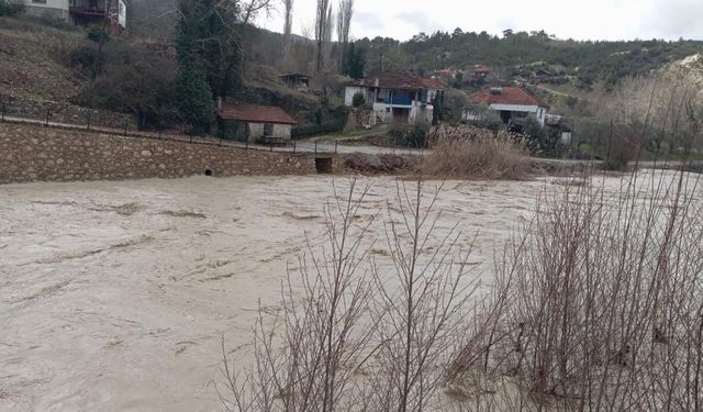 Denizli'de sel köprülere ağır hasar verdi