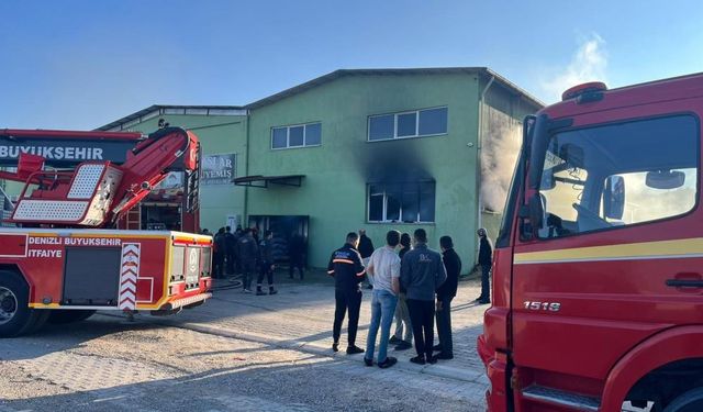 Kuruyemiş fabrikasında korkutan yangın