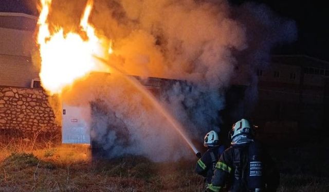 Denizli’de trafo yangını paniğe neden oldu