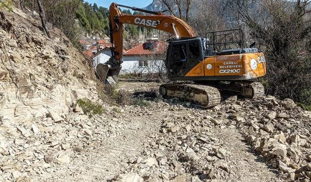 Çameli Belediyesinde engelli vatandaşlar için yol çalışması