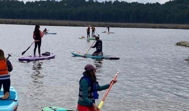 Yayla gölü, kana sporcularını ağırladı