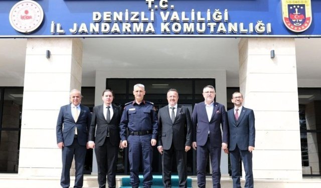 Denizli OSB yönetiminden İl Jandarma Komutanlığına ziyaret