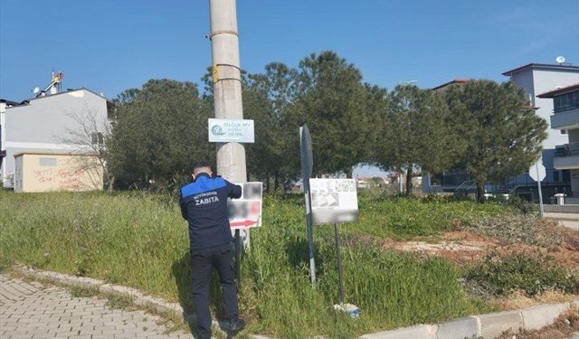 Büyükşehir Zabıta’dan totem ve tabela denetimi