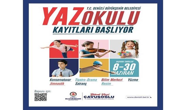 Denizli Büyükşehir’in Yaz Okulu Kayıtları Başlıyor