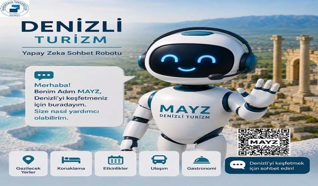 PAÜ’de Denizli Turizm İçin Yapay Zekâ Sohbet Robotu MAYZ Geliştirildi
