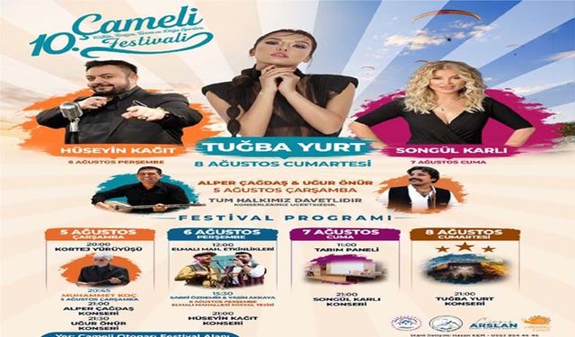 Çameli, 10. Kültür, Turizm, Tarım ve Doğa Sporları Festivali'ne Hazırlanıyor
