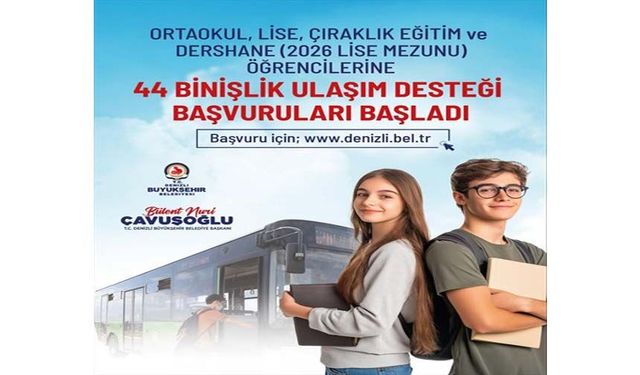 Büyükşehir’in Ulaşım Desteği Müracaatları Başladı