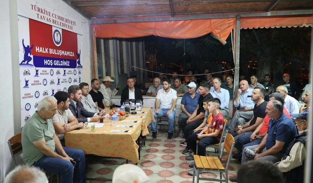 Tavas’ta Yorga Mahallesi’nin İhtiyaçları Masaya Yatırıldı