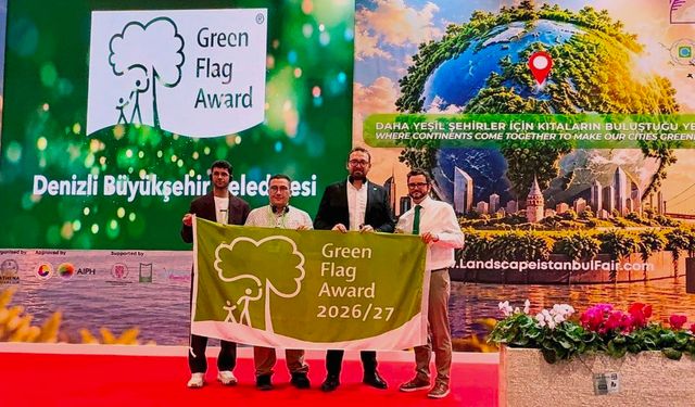Denizli Büyükşehir , “GREEN FLAG AWARD” Rekoruyla Türkiye'nin Zirvesinde