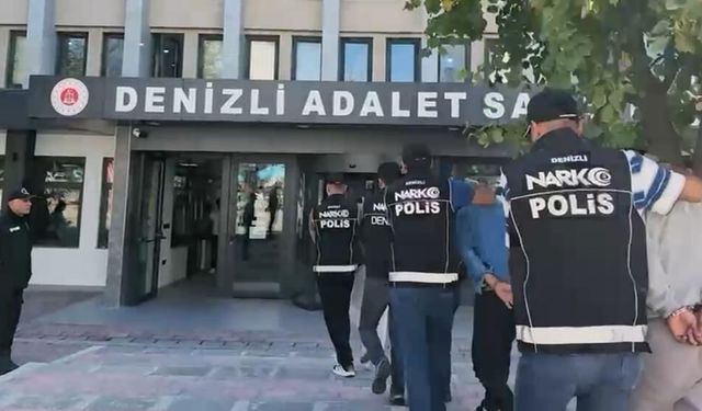 Denizli'de Düzenlenen Uyuşturucu Operasyonunda 10 Şüpheli Tutuklandı