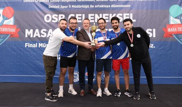 Denizli OSB 7. Masa Tenisi Turnuvası Şampiyonu Belli Oldu