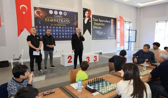 Çameli’de 29 Ekim Cumhuriyet Bayramı ELO Satranç Turnuvası Başladı
