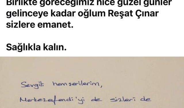 Tutuklanan Başkan Doğan'dan Mesaj