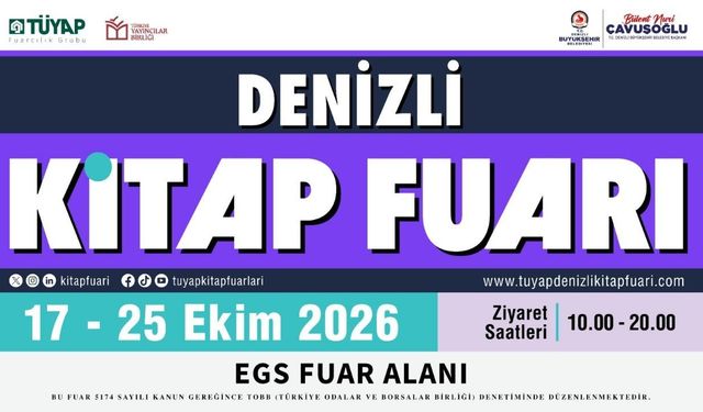 Denizli TÜYAP Kitap Fuarı Başlıyor