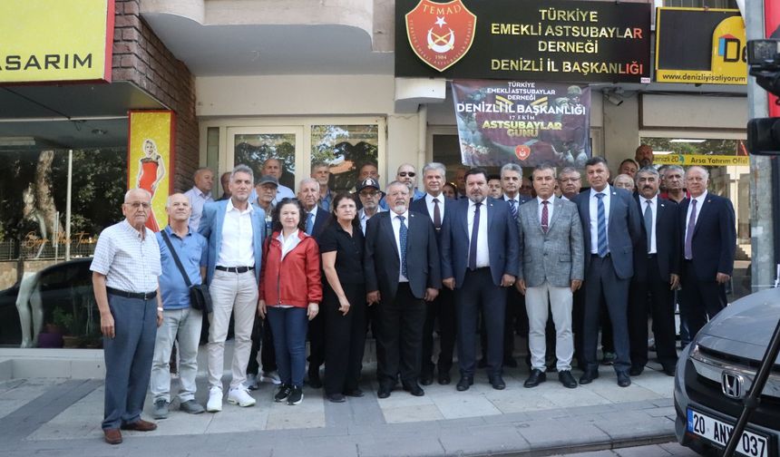 TEMAD Denizli Şube Başkanı Bülent Kandemir; “Astsubaylar günümüzü buruk bir şekilde kutluyoruz”