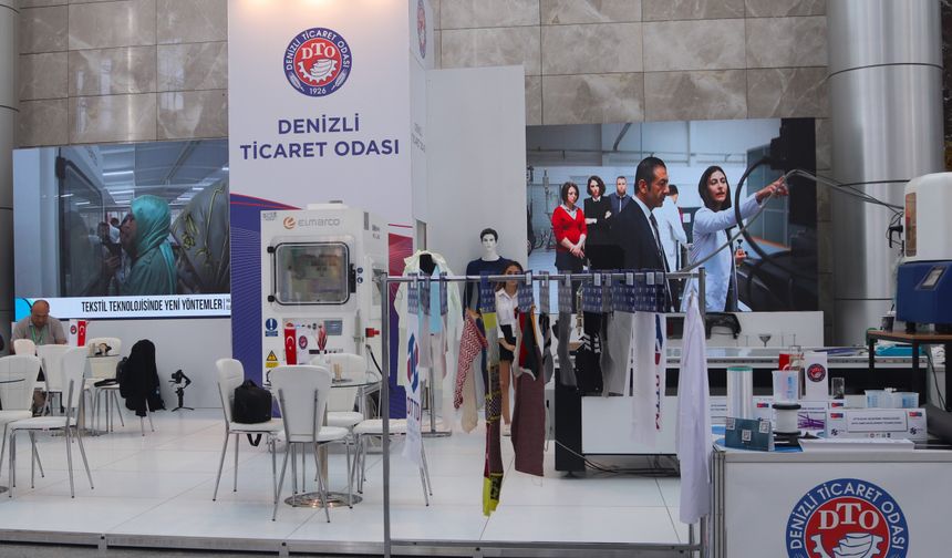 İzmir’deki üçlü fuara Denizli özellikle DTO standı damga vurdu