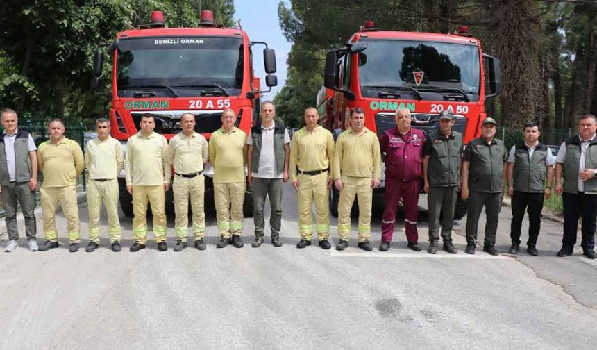 Orman ekipleri Denizli ve Uşak'ta 2024-25 döneminde 202 yangına müdahale etti