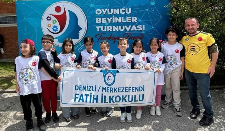 Denizli’nin çocukları Türkiye Zeka Oyunlarına damga vurdu