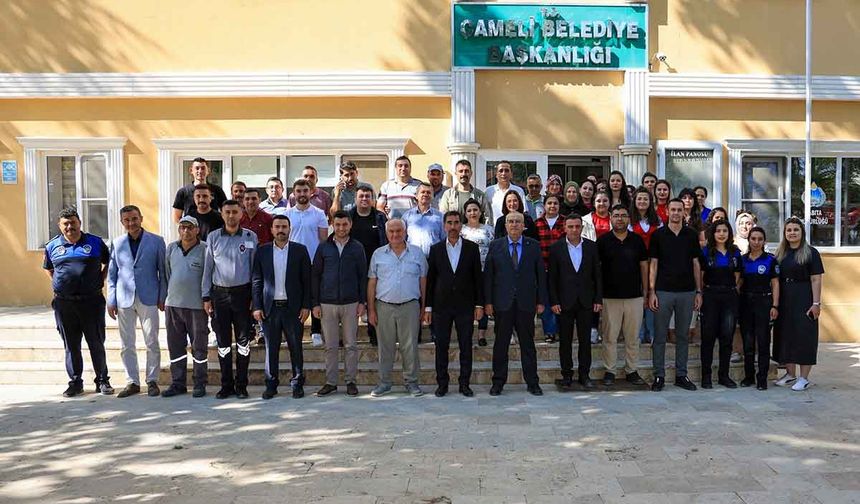 Çameli Belediyesinde Başkan Arslan Mesai Arkadaşlarıyla Bayramlaştı