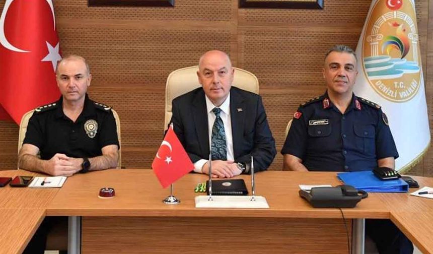 Denizli Valisi Coşkun, 2025 yılı Mayıs ayı asayiş verilerini paylaştı
