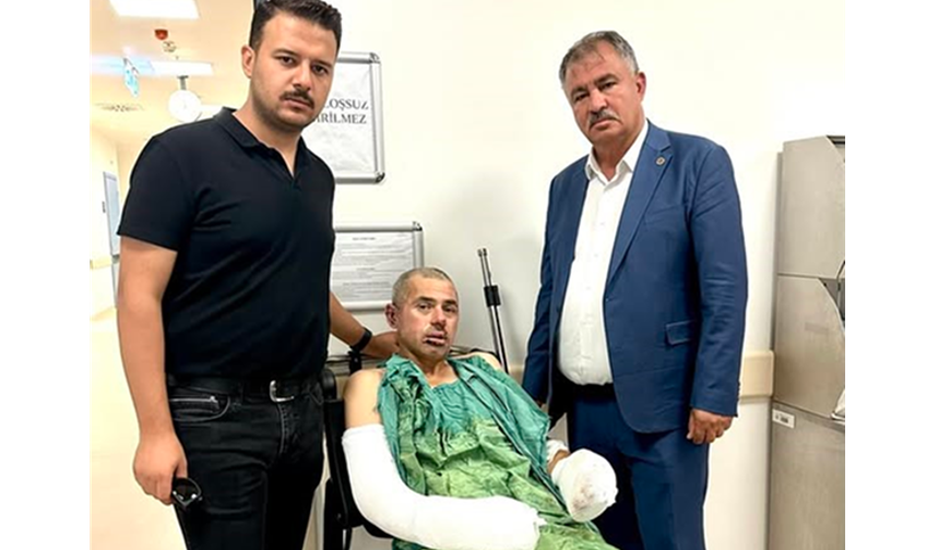 Başkan Pütün'den Yangında Yaralanan Orman İşçisine Ziyaret