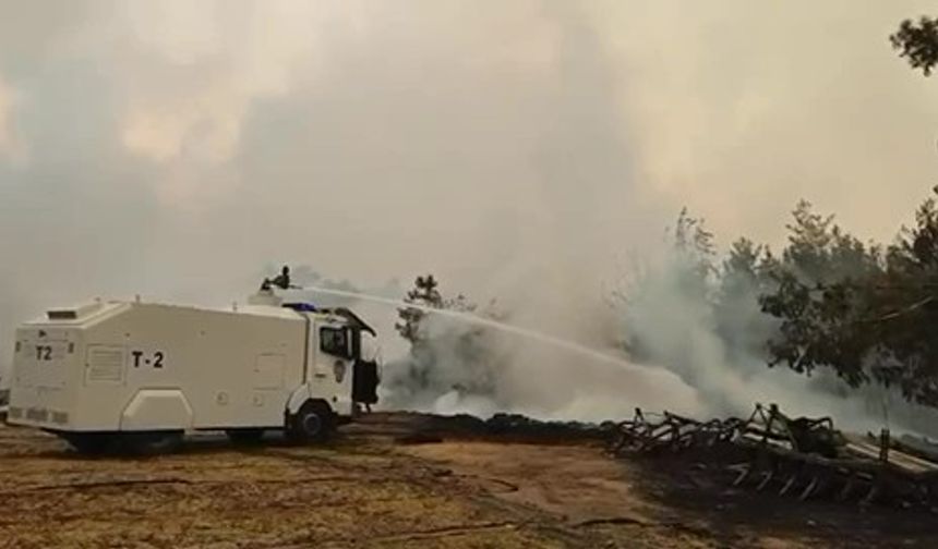 TOMA Alevlerle Mücadeleye Destek Verdi
