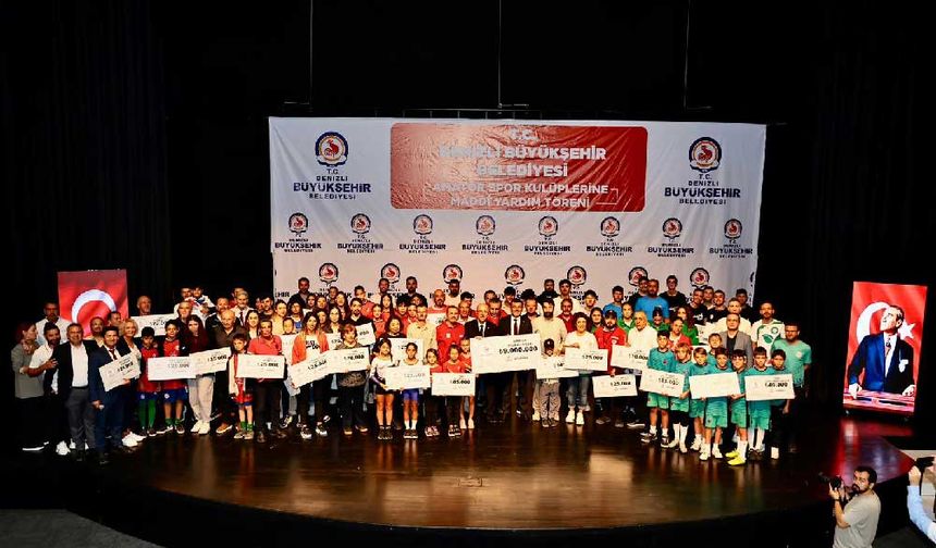 Denizli Büyükşehir’den amatör spor kulüplerine 9 Milyon TL destek