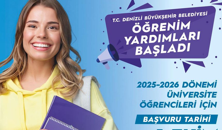 Denizli Büyükşehir’den üniversite öğrencilerine öğrenim desteği