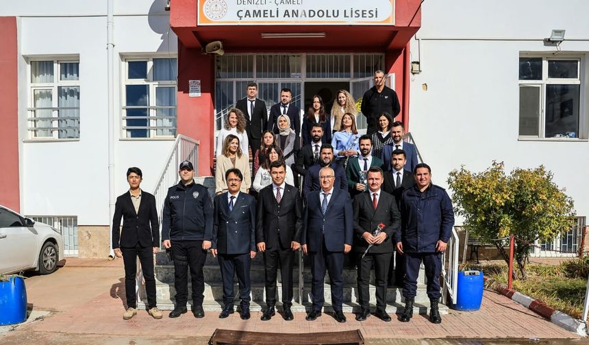 Çameli protokolü öğretmenleri yalnız bırakmadı