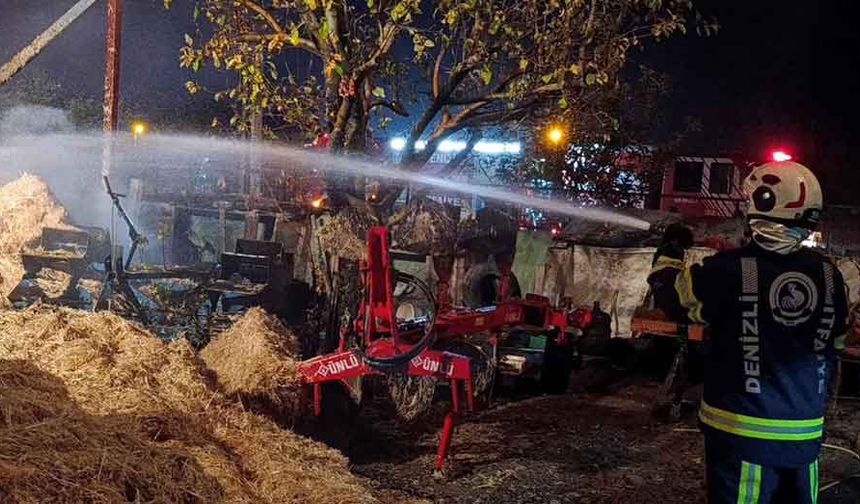 Samanlık yangını korkuya neden oldu