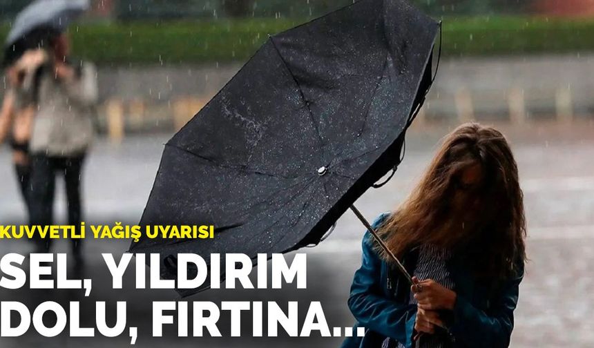 Denizli’ye kuvvetli sağanak ve gök gürültülü yağış uyarısı