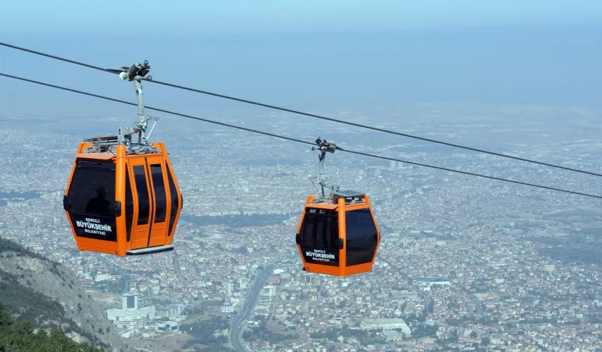 Denizli'de  Teleferik  Seferleri  Durduruldu