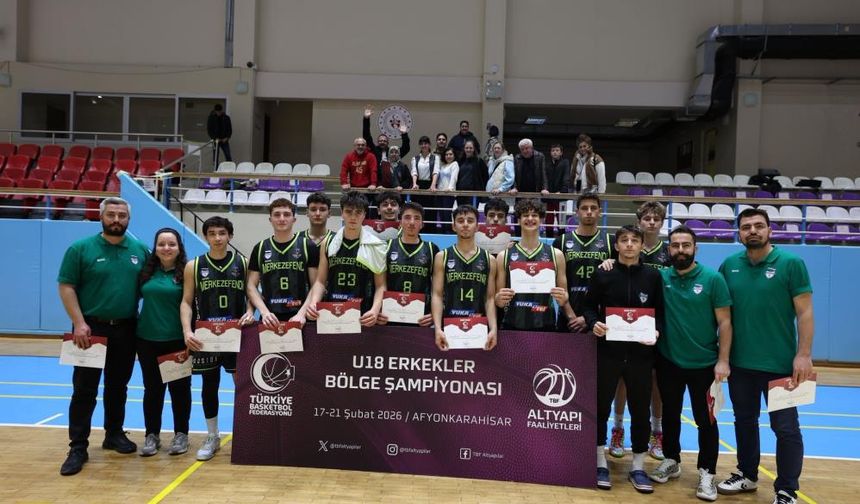 Merkezefendi Belediyesi U18 Erkek Basketbol Takımı Afyonkarahisar’da şampiyon oldu