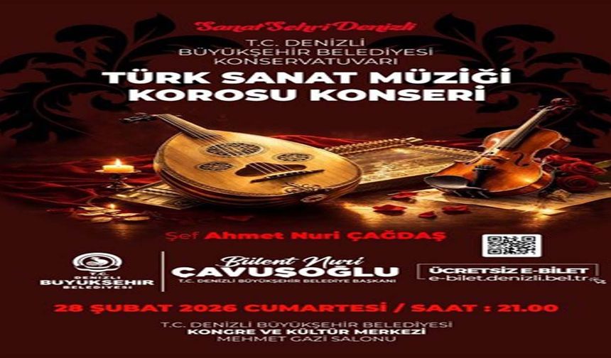 Türk Sanat Müziği tutkunları bu konserde buluşacak