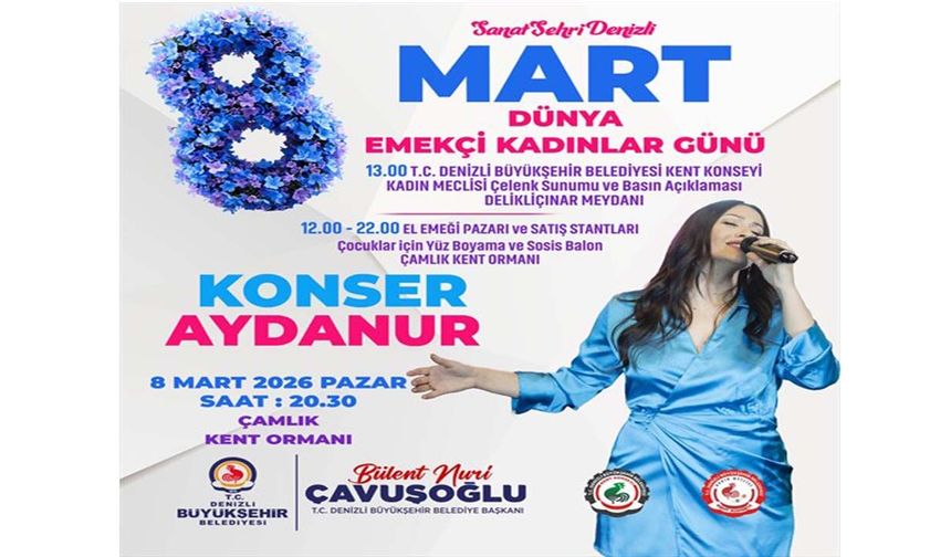 Denizli Büyükşehir’den 8 Mart’a özel anlamlı programlar