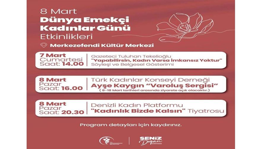 Merkezefendi’de 8 Mart dolu dolu geçecek