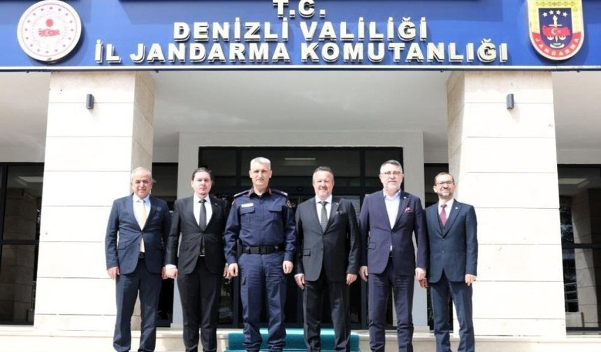 Denizli OSB yönetiminden İl Jandarma Komutanlığına ziyaret