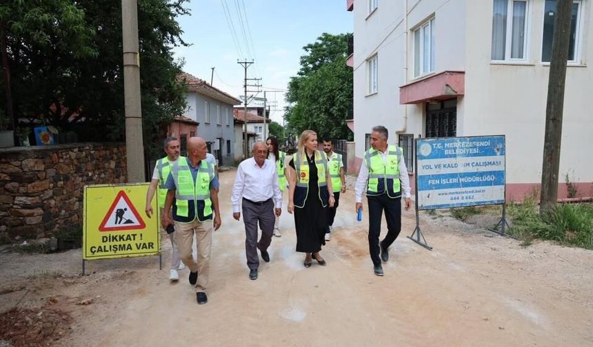 Merkezefendi’de Yol Çalışmaları Aralıksız Sürüyor