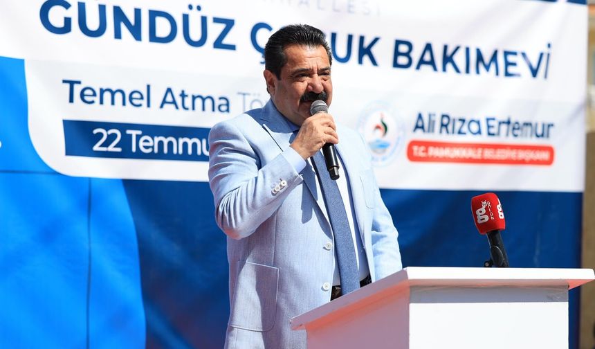 Pamukkale'nin İkinci Gündüz Çocuk Bakımevi'nin Temeli Coşkuyla Atıldı