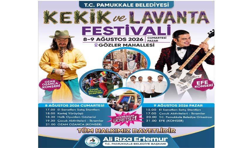 Pamukkale'de Kekik Ve Lavanta Şöleni'ne Daventlisiniz